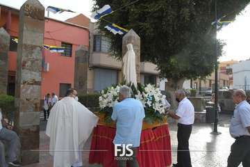 El Goro despide sus fiestas patronales con la procesión de la patrona/TA y Francisco Javier Santana.